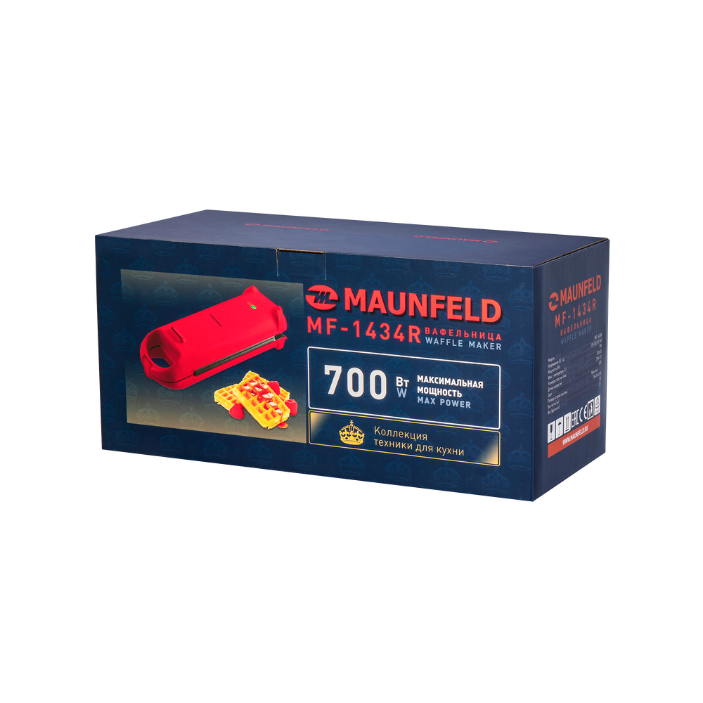 Вафельница MAUNFELD MF-1434R