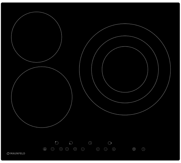 Электрическая варочная панель MAUNFELD EVCE.593.<span class="nobr">T-BK</span>