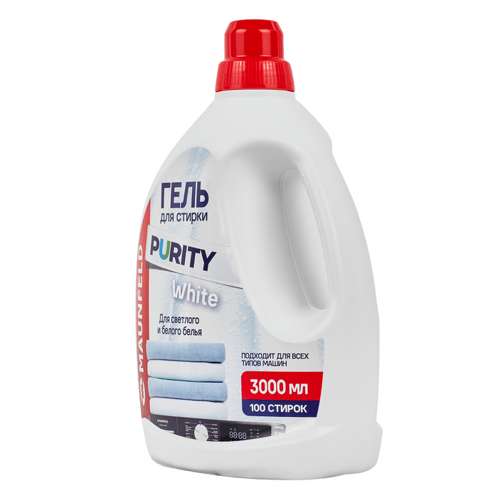 Гель для&nbsp;стирки Maunfeld Purity White 3000мл MWL3000PW